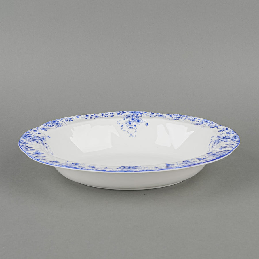 SHELLEY Dainty Blue Oval Open Serving Bowl