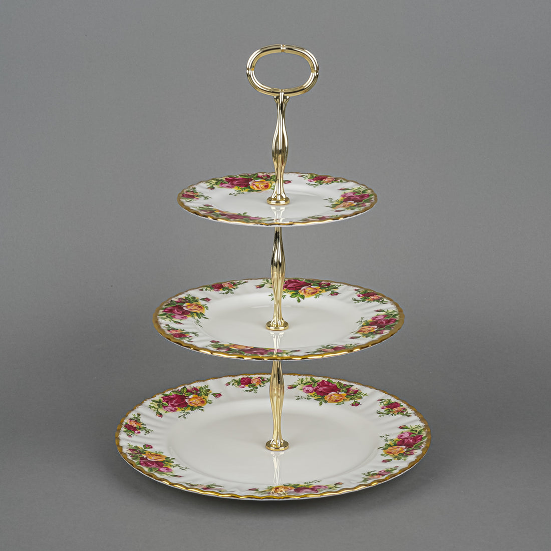 ROYAL ALBERT Old Country Roses 3 Tiered Stand