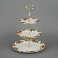 ROYAL ALBERT Old Country Roses 3 Tiered Stand