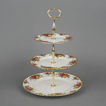 ROYAL ALBERT Old Country Roses 3 Tiered Stand