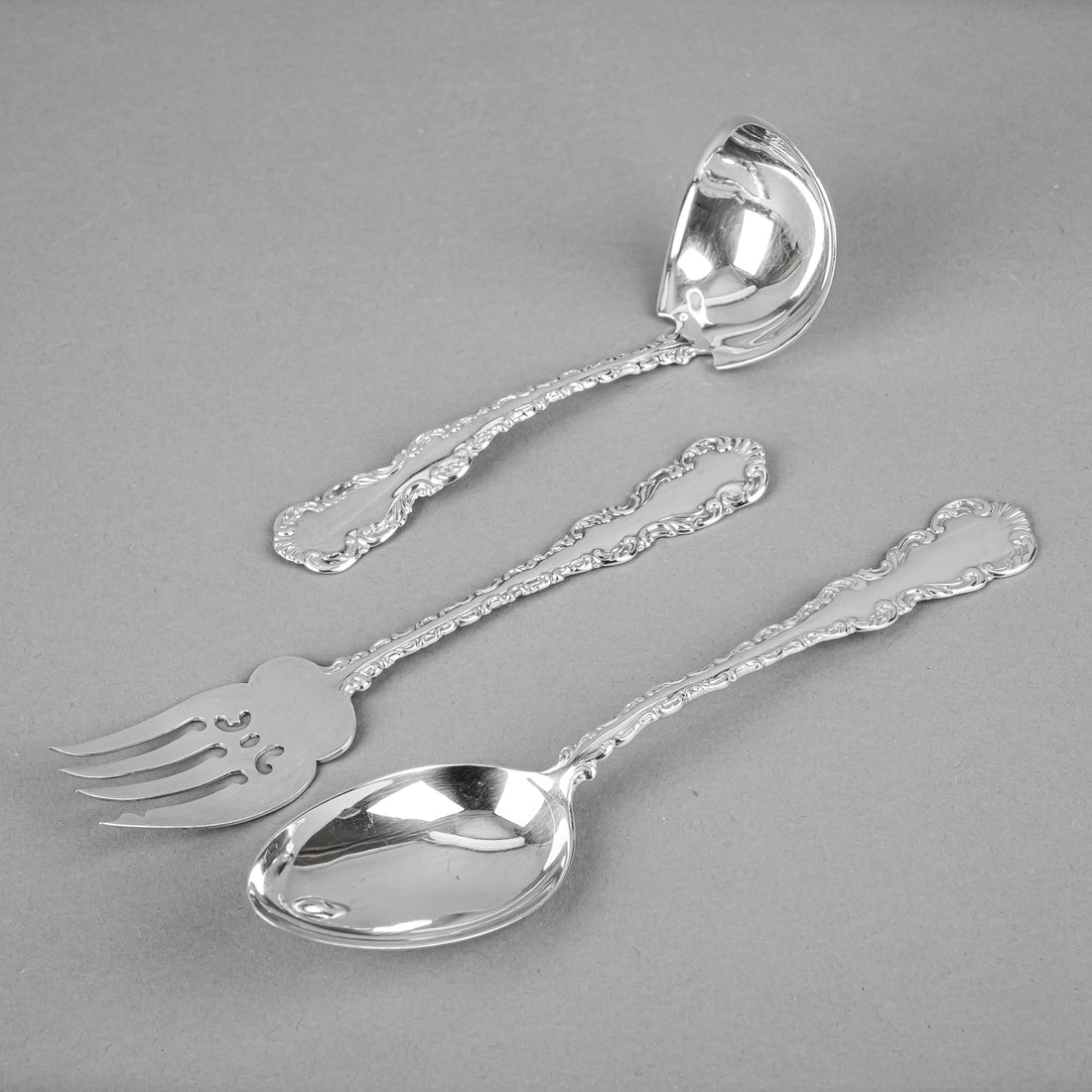 RODEN BROS Louis Sterling Serving Utensils 3pcs