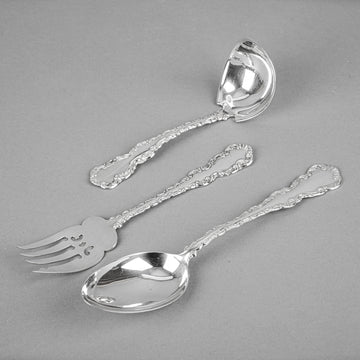 RODEN BROS Louis Sterling Serving Utensils 3pcs