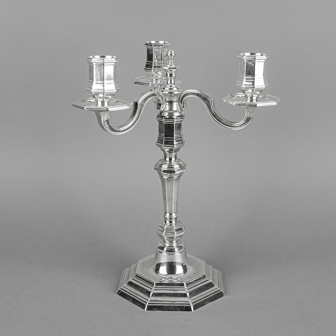 CHRISTOFLE Cluny 3 Light Convertible Candelabrum