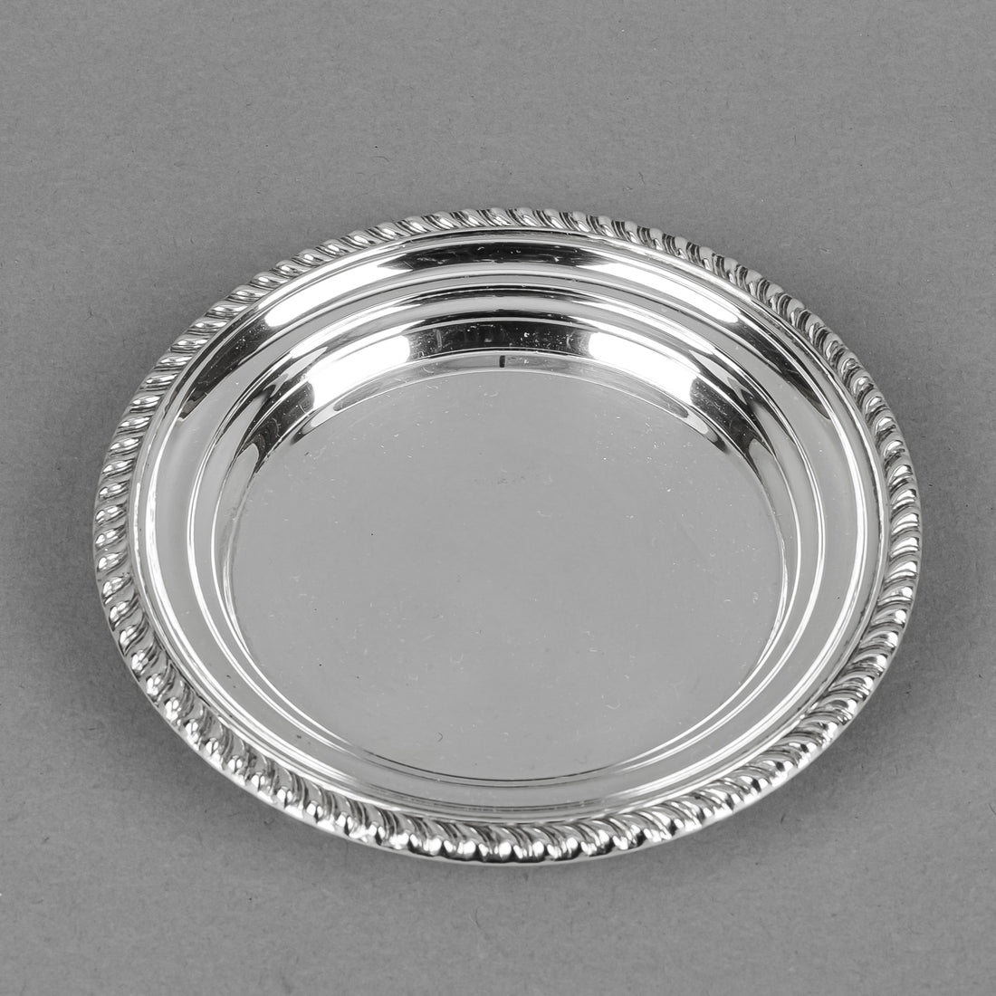 BIRKS STERLING Gadroon Sterling Butter Dish/Coaster
