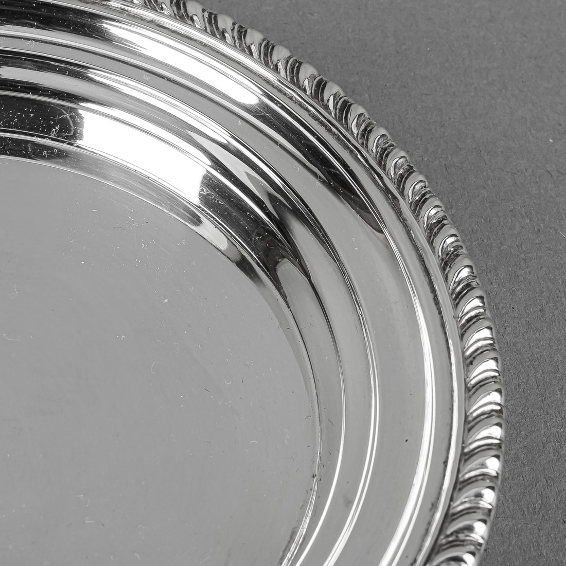 BIRKS STERLING Gadroon Sterling Butter Dish/Coaster