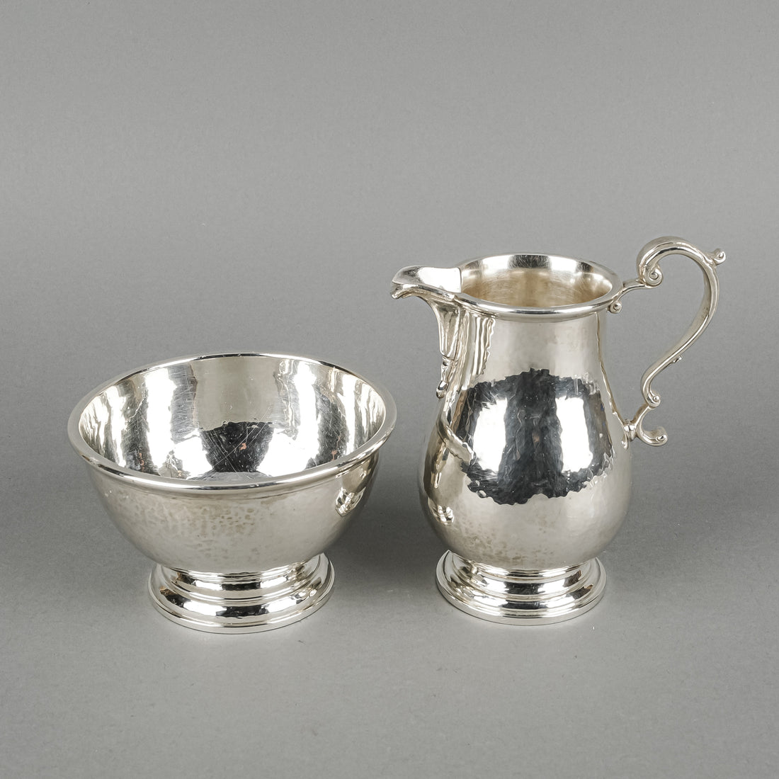 BIRKS STERLING Hammered Effect Sterling Coffee Service 3pcs