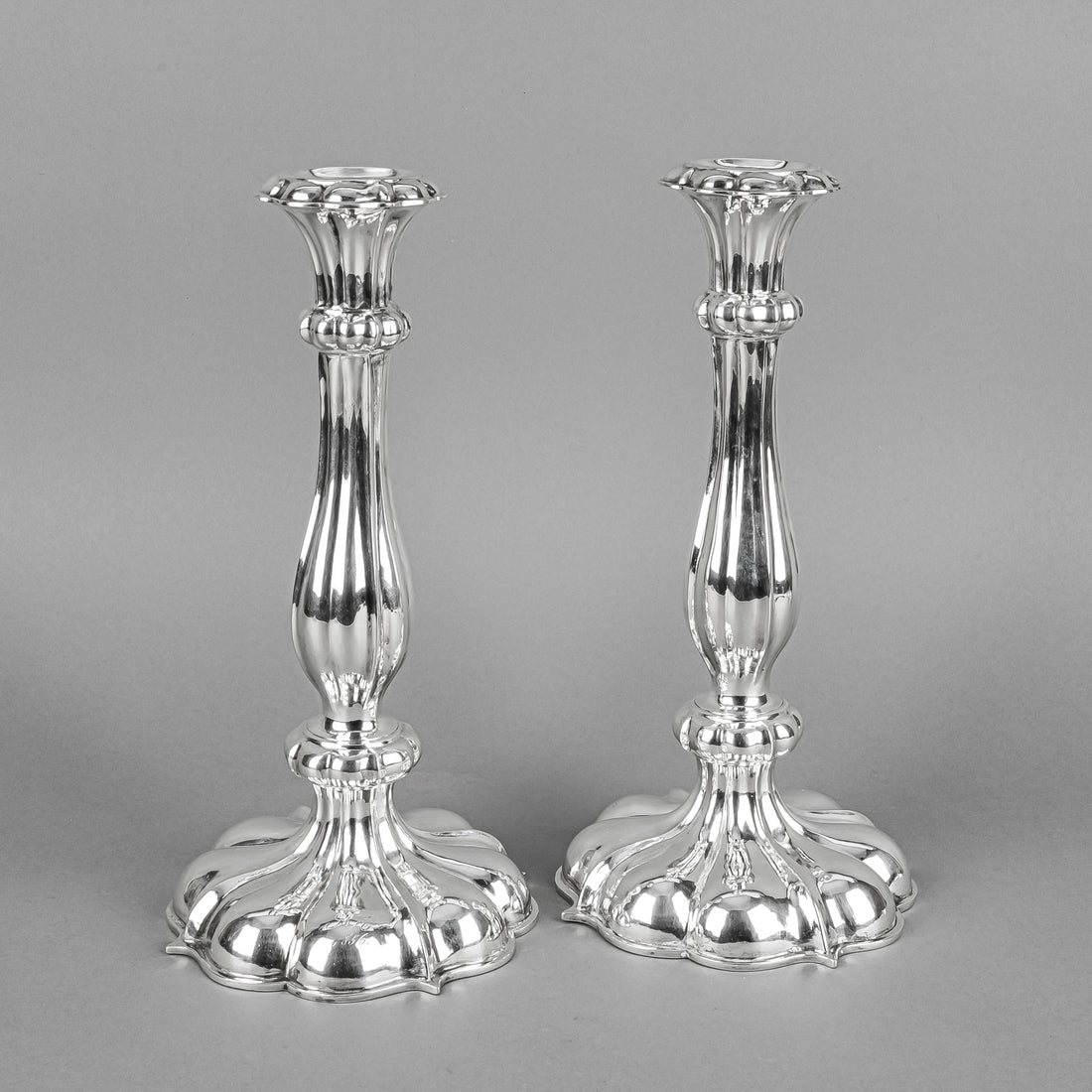 Austrian 812 Silver Candlesticks Set of 2