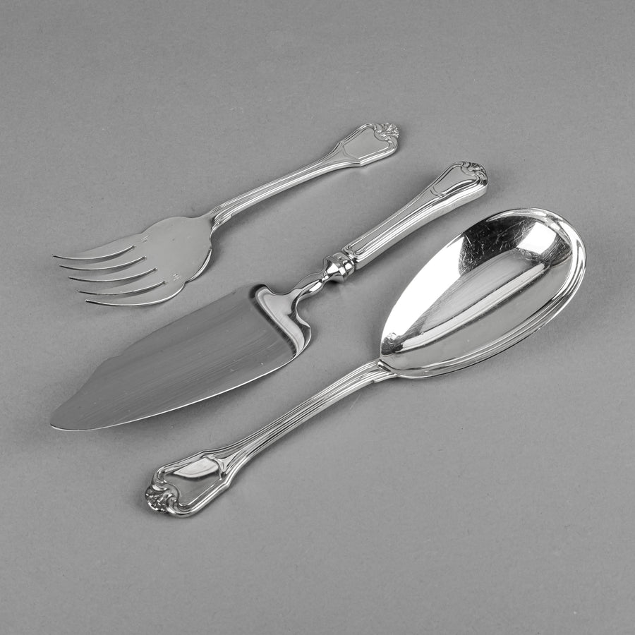 CHRISTOFLE Port Royal Silver Plate Flatware 10 Place Settings Plus Extras