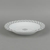 HERMES Fil d'Argent Round Rimmed Serving Bowl