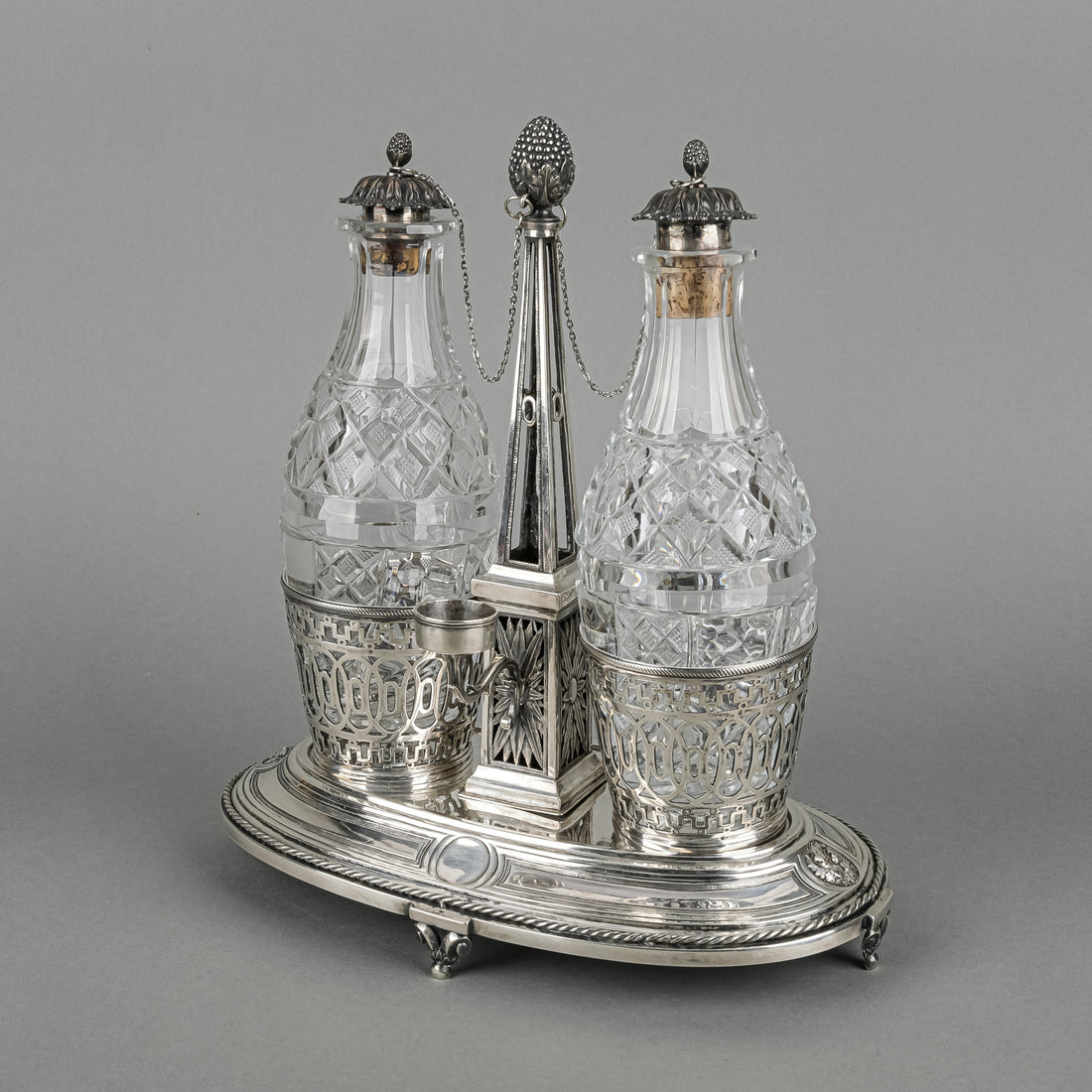 Jacob Heinrich Alberti (Strasbourg, 18th C.) Silver Cruet