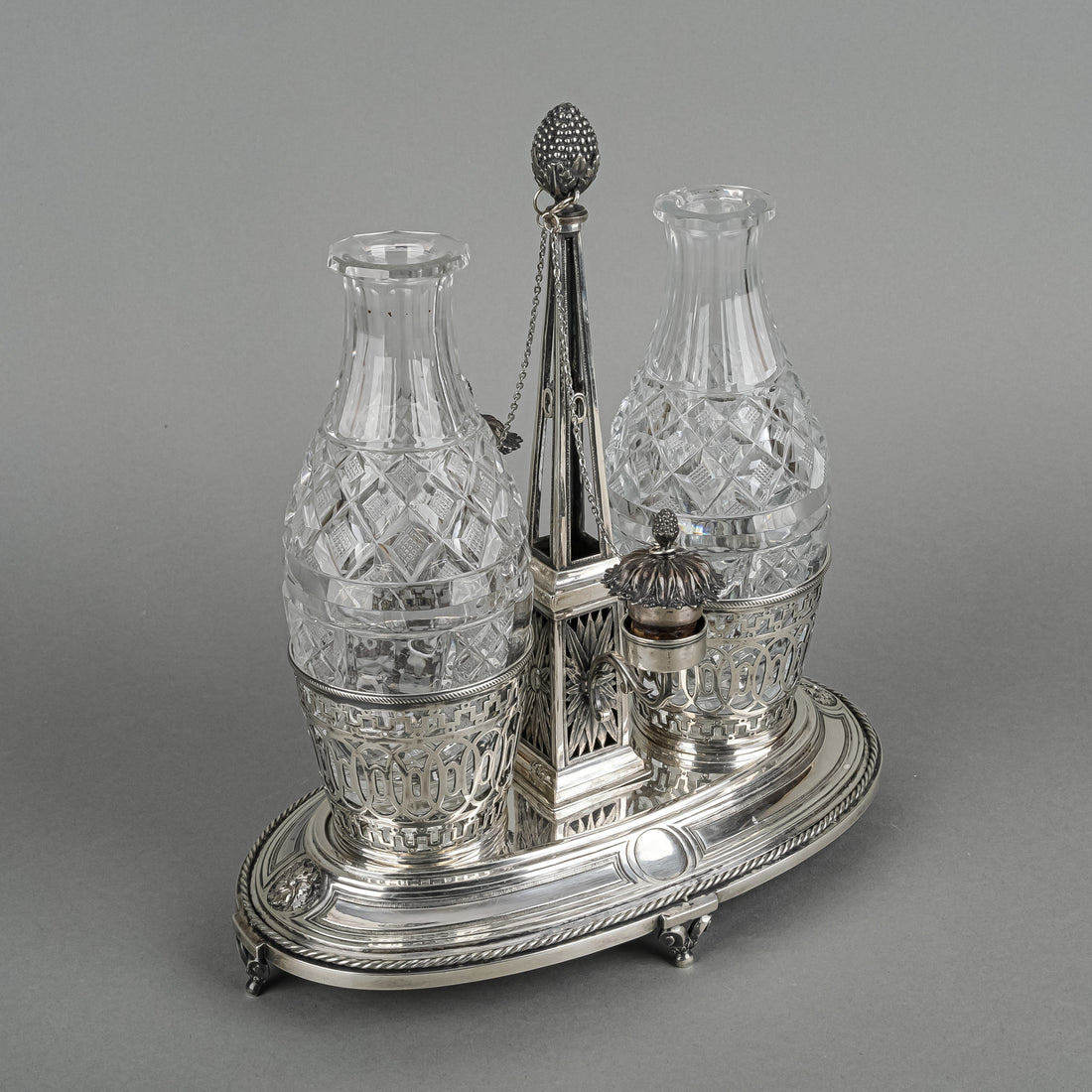 Jacob Heinrich Alberti (Strasbourg, 18th C.) Silver Cruet