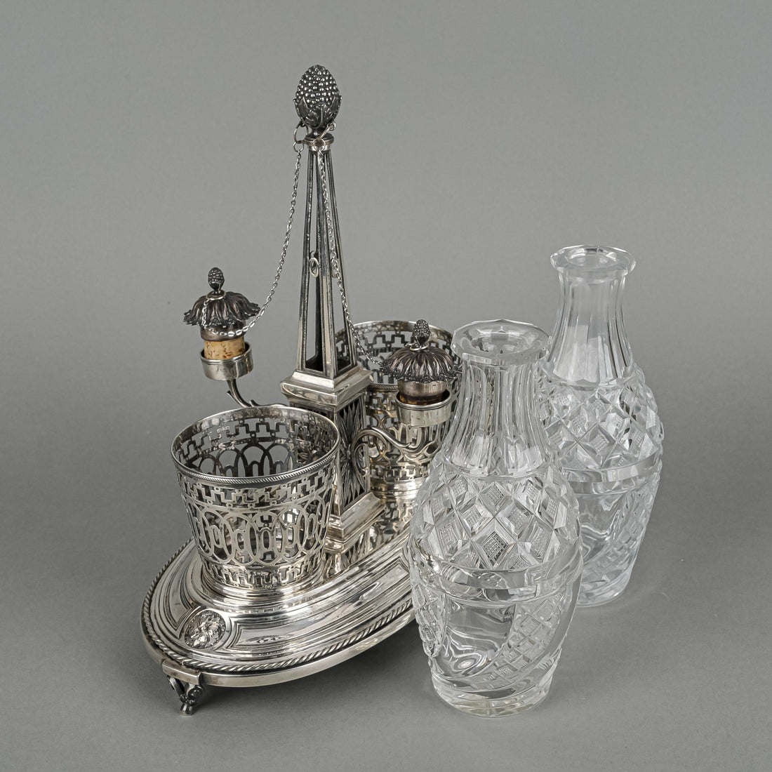 Jacob Heinrich Alberti (Strasbourg, 18th C.) Silver Cruet