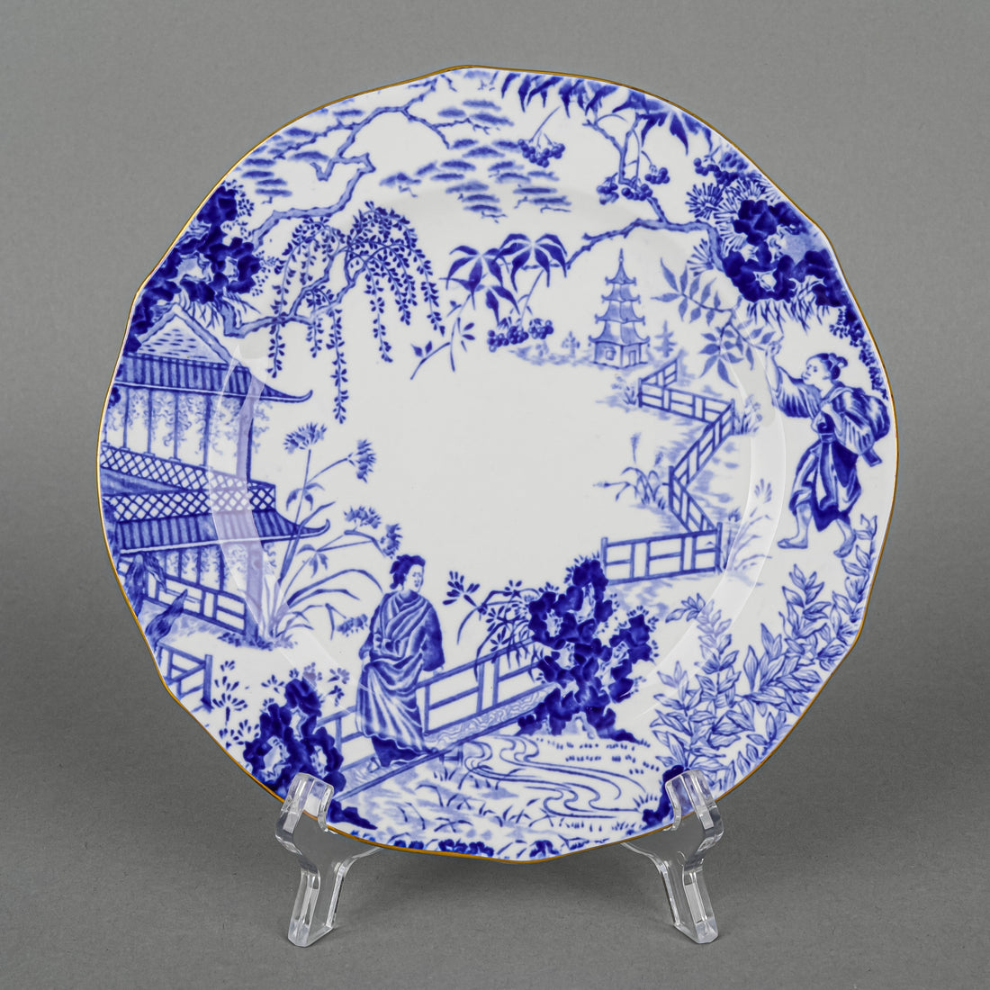 ROYAL CROWN DERBY Mikado Tea/Dessert Plates Set of 8