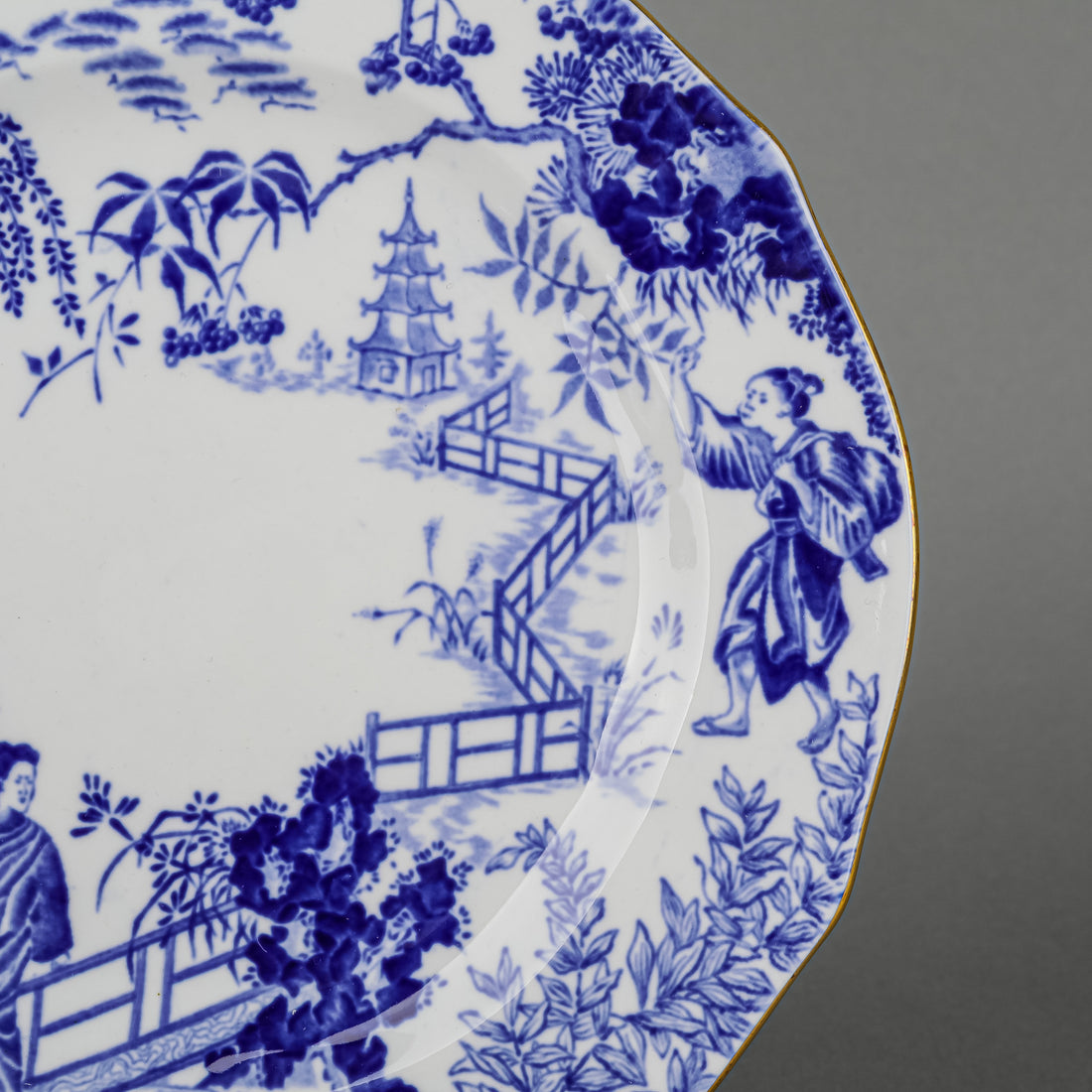 ROYAL CROWN DERBY Mikado Tea/Dessert Plates Set of 8