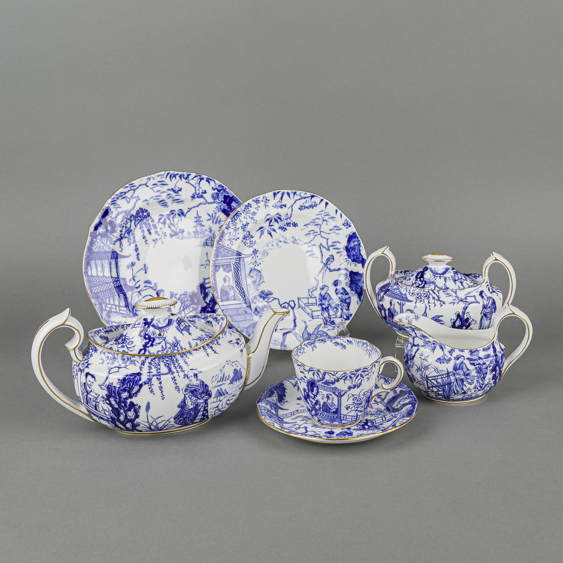 ROYAL CROWN DERBY Mikado Tea Set 29 Pieces