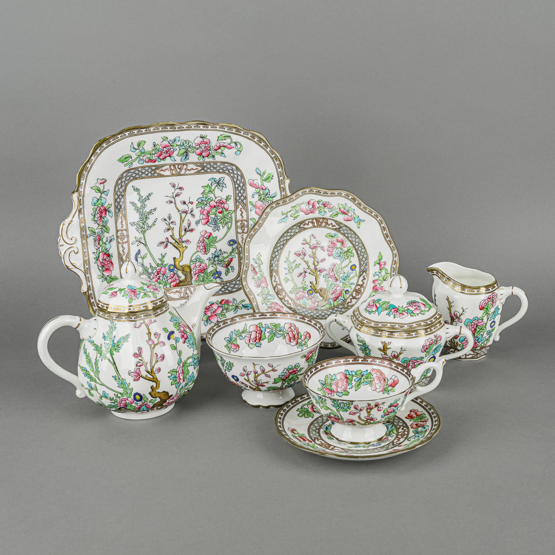COALPORT Indian Tree Tea Set 31 Pieces