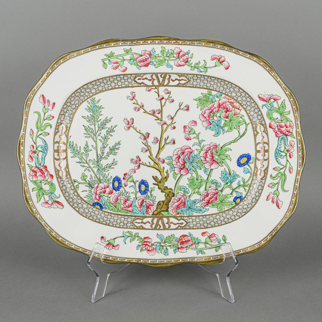 COALPORT Indian Tree Platter Scalloped Edge