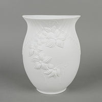 KAISER M Frey White Bisque Op Art Floral Vase 0762