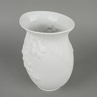 KAISER M Frey White Bisque Op Art Floral Vase 0762