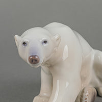 BING AND GRØNDAHL Figurine Sitting Polar Bear 2217