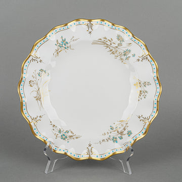 ROYAL CROWN DERBY Normadia Ruffle Dinner Plate  c.1959