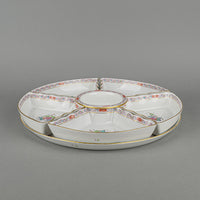 HEREND Chinese Bouquet 7 Piece Hors D'oeuvre Dish Set