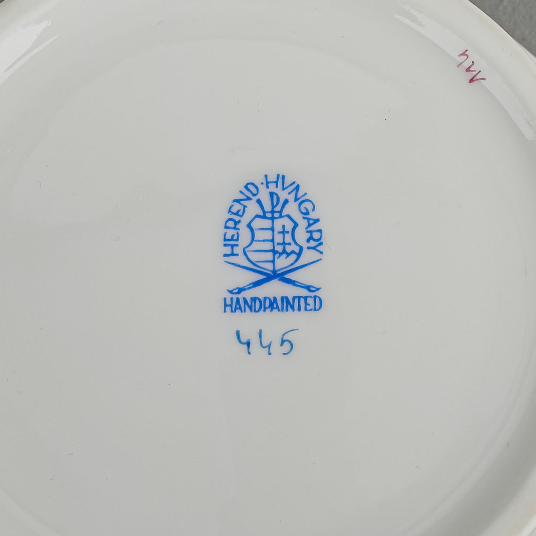 HEREND Chinese Bouquet 7 Piece Hors D'oeuvre Dish Set