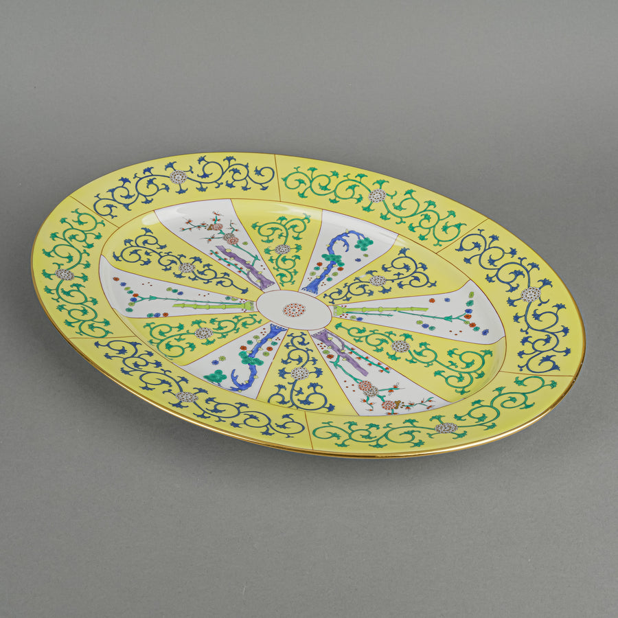 HEREND Yellow Dynasty Covered Soup Tureen & Undertray
