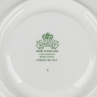 AYNSLEY Forget Me Not Cream Soup & Saucers Set of 8 - 16pcs