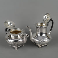 LIPMAN BROTHERS Old English Reproduction Silver Plate Tea & Coffee Service 4pcs