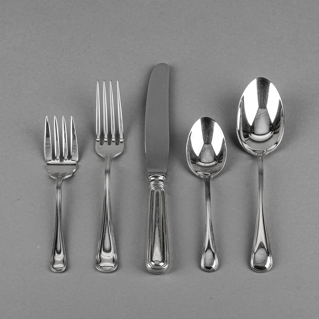 BIRKS Regency Plate York Silver Plate Luncheon Flatware 8 Place Settings