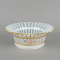 HEREND Fruits & Flowers Open Work Basket 7408