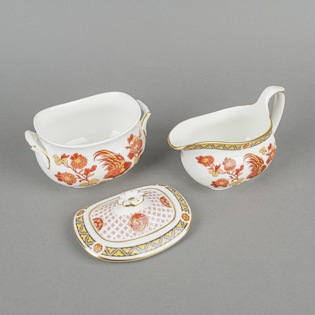 WEDGWOOD Golden Cockerel Tea Service 5 Pieces