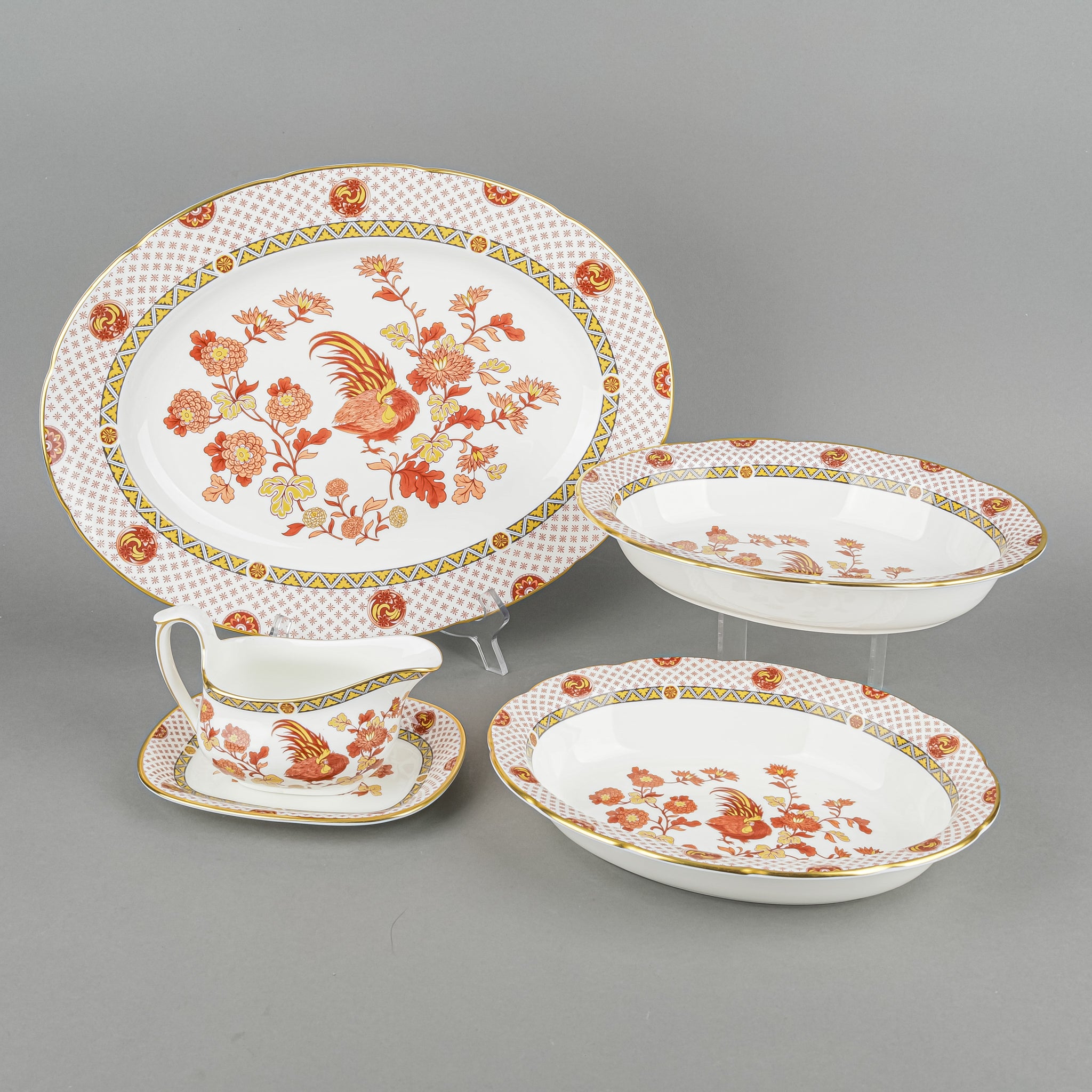 WEDGWOOD Golden Cockerel Serverware 5 Pieces - Around The Block