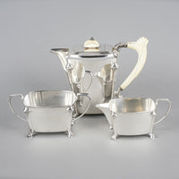 STOWER & WRAGG LTD Sterling Tea Service 3pcs Bone Handle