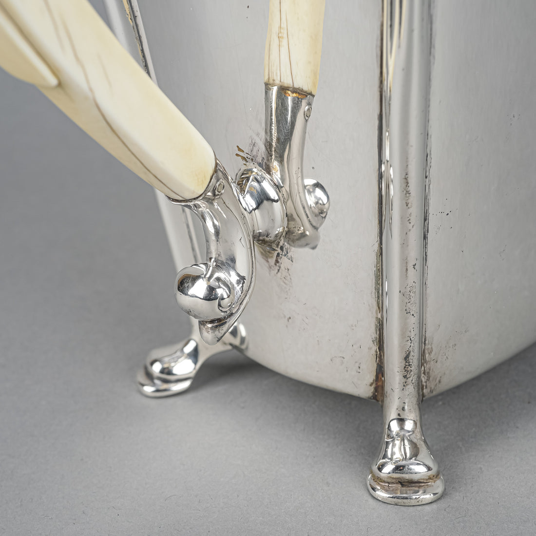 STOWER & WRAGG LTD Sterling Tea Service 3pcs Bone Handle