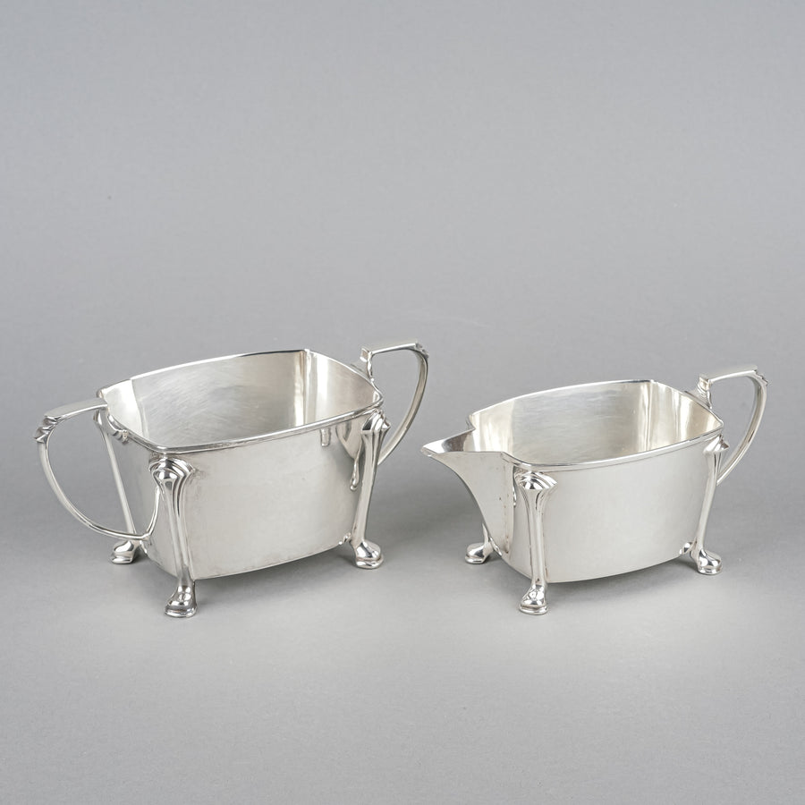 STOWER & WRAGG LTD Sterling Tea Service 3pcs Bone Handle