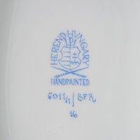 HEREND Fruits & Flowers Oval Lidded Dish - Lemon Knob