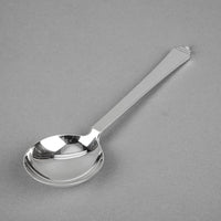 GEORG JENSEN Pyramid Sterling Cream Soup Spoons Set of 4