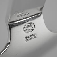 GEORG JENSEN Pyramid Sterling Serving Fork