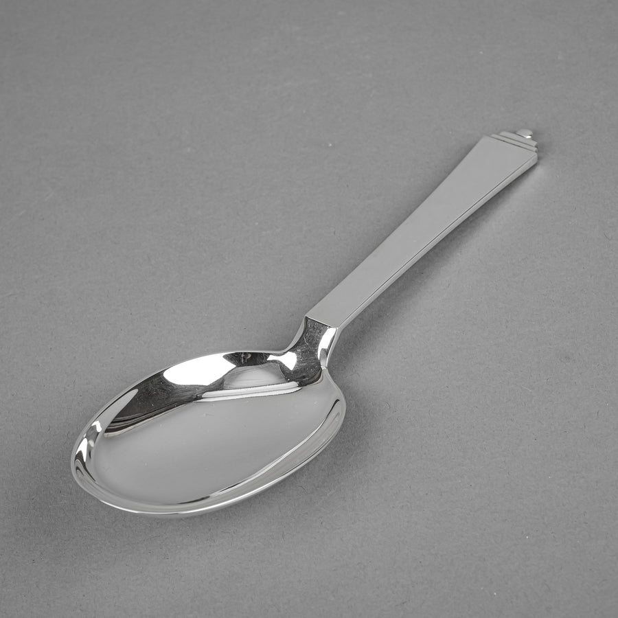 GEORG JENSEN Pyramid Sterling Serving Spoon