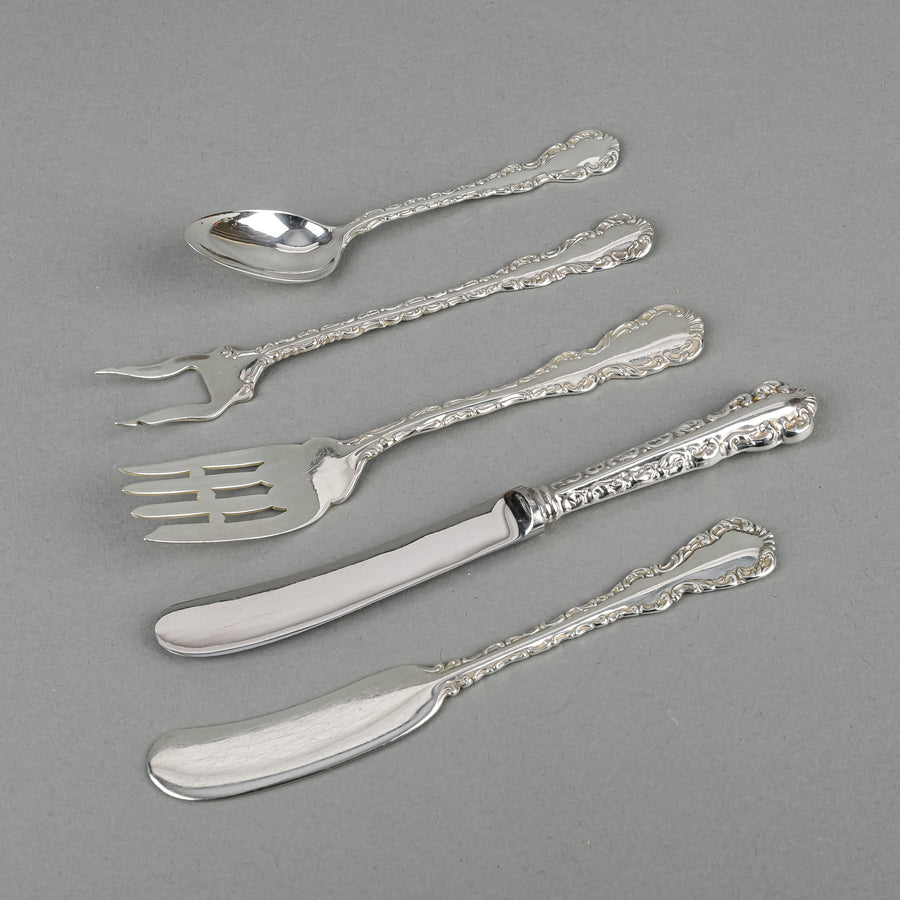 RODEN BROS Louis Sterling Flatware 85 Pieces