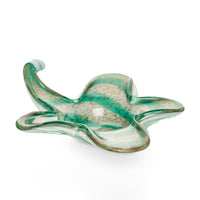 Murano Foglia d'Oro Art Glass Star Dish