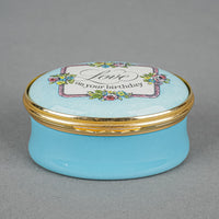 CARTIER Enamel Trinket/Pill Box "Love On Your Brithday"