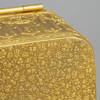French Enamelled & Embossed/Bas Relief Bronze Box