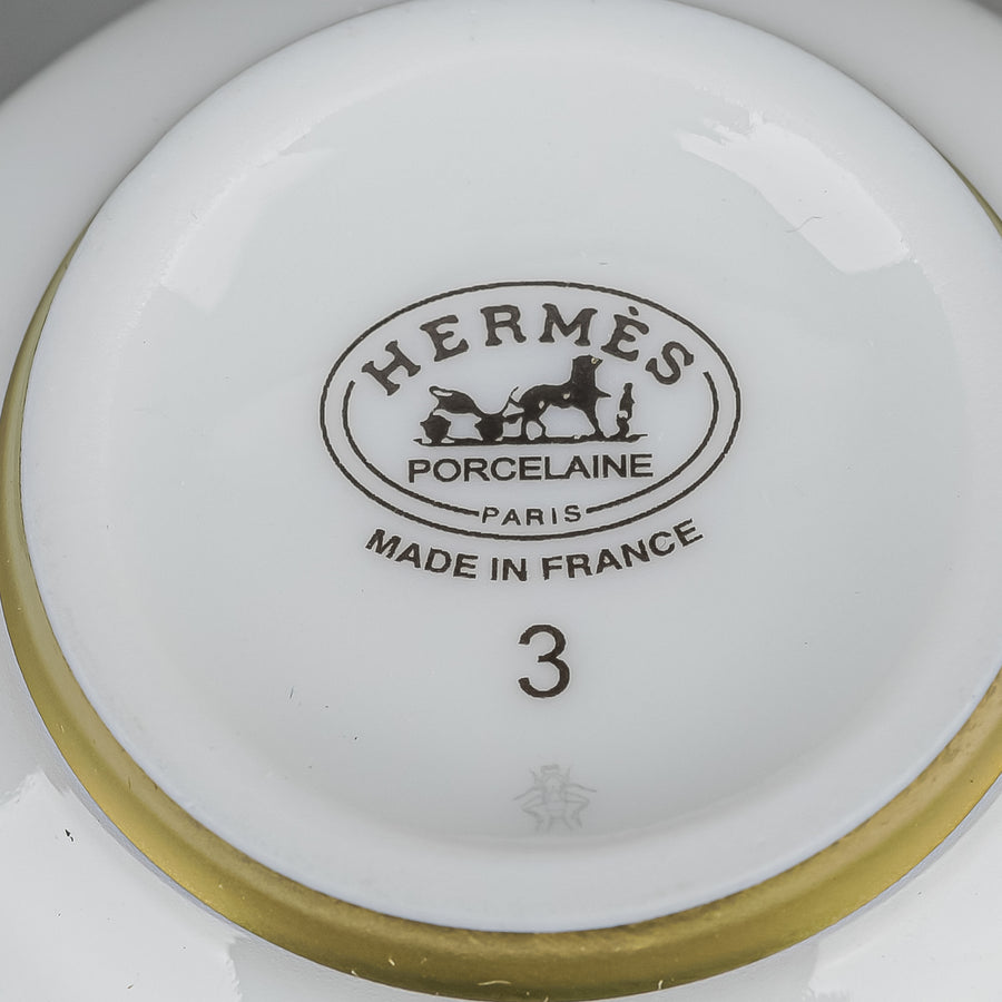 HERMES Cheval D'Orient Floral Espresso Cups Set of 4