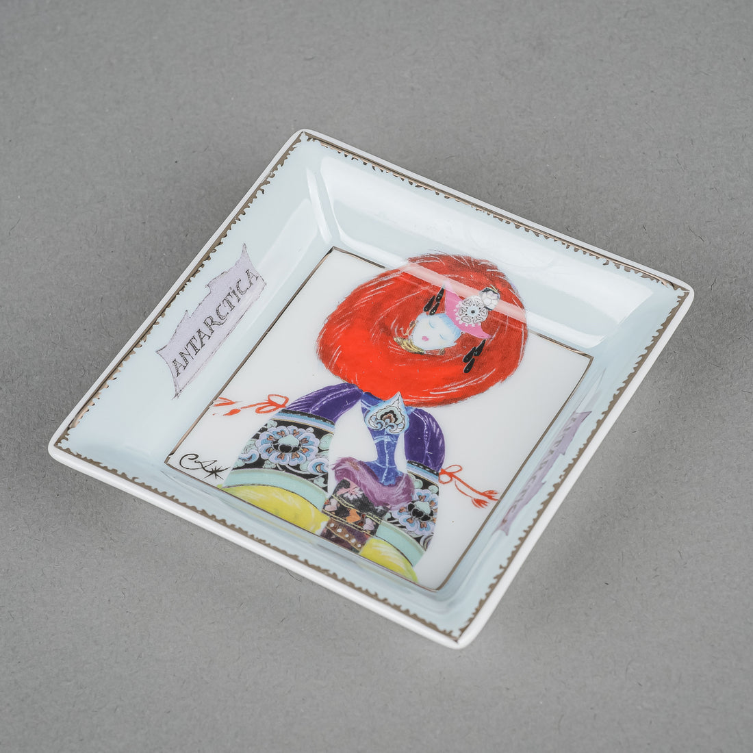 CHRISTIAN LACROIX Five Continents Ashtray/Trinket Dishes