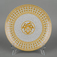 HERMES Mosaique Au 24 Gold Dessert Plate Set Of 5 D8.25"
