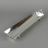 GODINGER Silver Plate Footed Bagette/Bread Tray