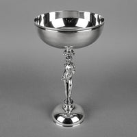 CHRISTOFLE Bacchus Silverplate Candlesticks And Pedestal Bowl 3 Pieces